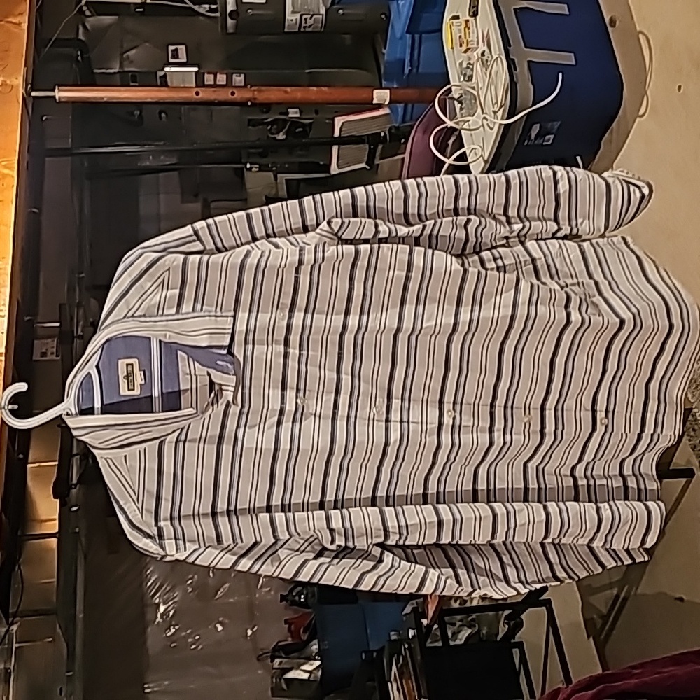 Distillery Apparel stripped button up shirt size xxl